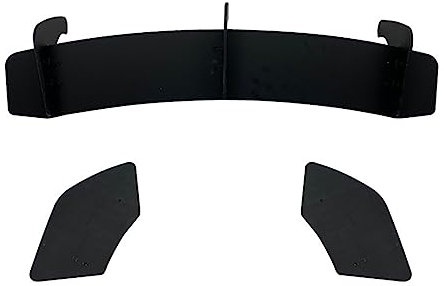EKEGUY Heckspoiler 3 Flossen Kofferraumsplitter Spoilerplatte Lippe Für VW Für Scirocco R 2009–2016 Auto Heckstoßstange Diffusor Auspuffhalterung Diffusor Spoiler