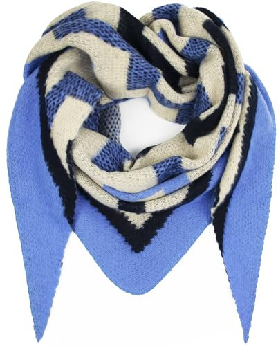 Glamexx24 Damen Schal - Damen Halstuch -viele Farben - Dreiecksform - Unisex - Winterschal Sommerschal XXL Schal Muster Schal Trend Schal sehr weicher Schal