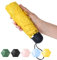 Chakipee Mini Ombrello Pieghevole Portatile UV Tascabile da Viaggio Ombrelli per Attività All'aperto - Ombrello per uomo e donna, Sole e Pioggia Giallo Umbrella