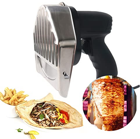 Electric Kebab Slicer Handheld Roast Meat Cutting Blade Slicing Machine Shawarma Cutter Gyro Knife Commercial Kebab Wheel Blade