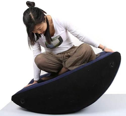 Aufblasbares Sex-Kissen Sofa Kissen Nackenrolle Möbel Luft Bett Handschellen(Kissen+Luftpumpe+Kissen Handtuch)