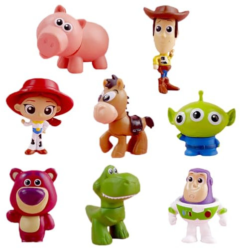 8PCS Mini Figures Set - Story Cake Cupcake Toppers for Kids Birthday Baby Shower Themed Party Supplies