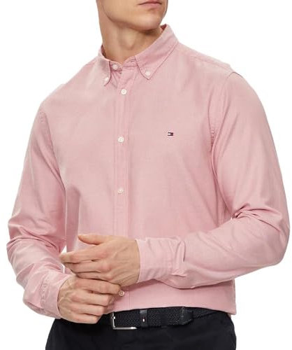 Tommy Hilfiger Chemise Rose Homme Dobby Rose XL
