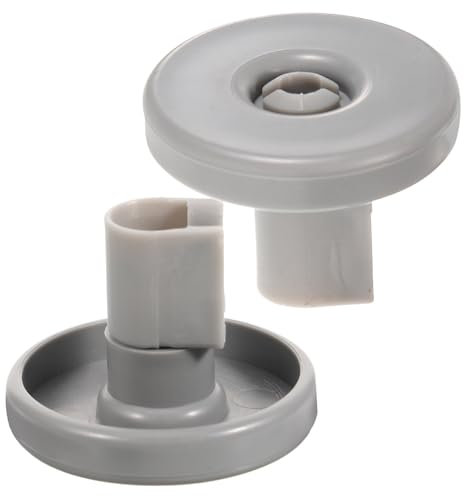 HOMSFOU 2pezzi Kit Di Riparazione Ruote Per Lavastoviglie Di Rulli Inferiori Resistente Facili Da Installare Per Zanussi e Altre Marche Stabilità e Durata Garantite