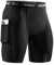 Niksa 1er Pack Herren Kompressionsshorts,Schnelltrocknendes Baselayer Unterhose Tights Kurz hochwertig, Sportshorts mit Handytasche, Schwarz, L