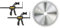 DeWalt Clamps for Guide Rails, DWS5026-XJ + Suitable Power Tool Accessory