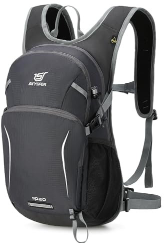 SKYSPER Fahrradrucksack 20L Wanderrucksack mit Rückenbelüftung, Mountainbike Rucksack Herren Fahrrad Rucksack für Sports & Outdoor