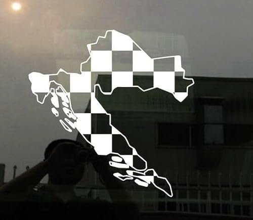 Rakelfix Kroatien Umriss Flagge Fahne Aufkleber Größe/Farbe ANPASSBAR Sticker Autoaufkleber Decal
