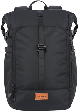 Husky Schwarzer 28L City Rucksack Moper, Schwarz