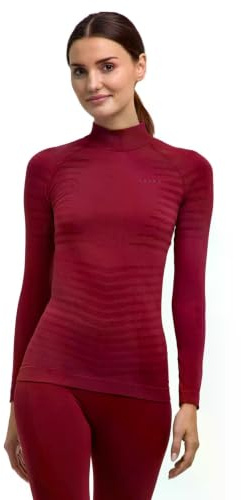 FALKE Damen Maximum Warm High Neck Funktionsshirt Langarm schnelltrocknendes atmungsaktives nachhaltiges Funktionsmaterial kalte bis sehr kalte Temperaturen Funktionsunterwäsche 1 Stück