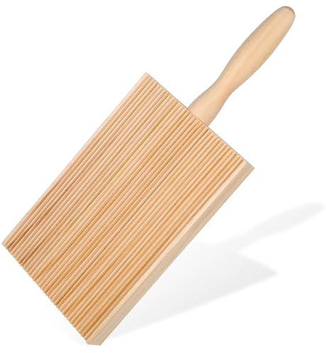 ZEYIYER Pasta Maker Gnocchi Board, Spaghetti Maker Tool, Wooden Butter Paddles Board, 8.27 in Wooden Garganelli Pasta Boards for Kneading Dough and Making