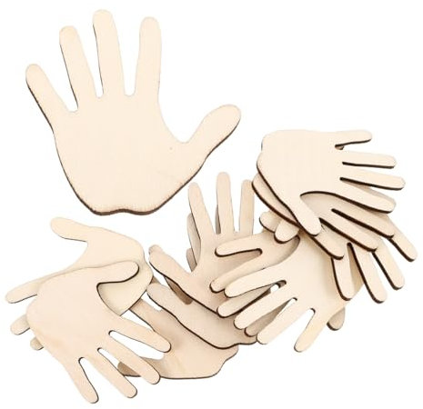 JOINPAYA 10stücke Handgeformte Holz Ausschnitte Für Diy Malausschnitt Partyzubehör Haushaltsausschnitte Zum Basteln Holzchip Zeichenausschnitte Diy-malspielzeug