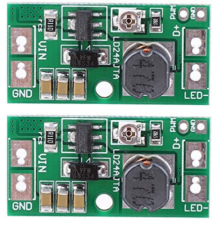 BAFOVY LED Illuminazione Regolatore di Corrente, LED Driver Scheda LED Driver DC6-25V 20W con PWM Dimmer 50001 Regolazione Luminosità per 6V 9V 12V 18V 24V Strisce LED