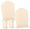 Angoily 4pièces Porte-stylo Bois Brut Pour Diy Support De Bureau Pour Garçon Fille Porte-crayon À Peindre Matériau Créatif Pour Atelier Et École