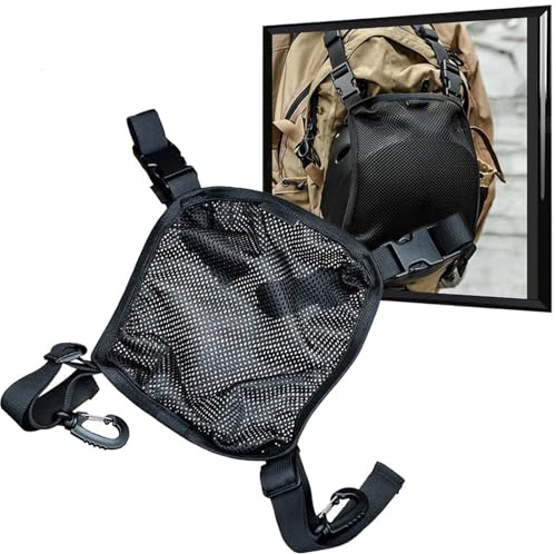 WLXW Taktische Helmnetztasche – Outdoor-Freizeitrucksack Zubehör Helmnetztaschen Für Externe Airsoft-Helmhalterung(TAN)