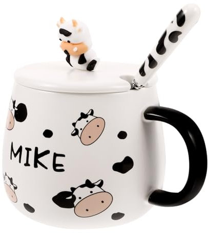 OUNONA Taza De Cerámica Con Dibujo De Vaca Taza Bonita Para Hogar Con Estampado