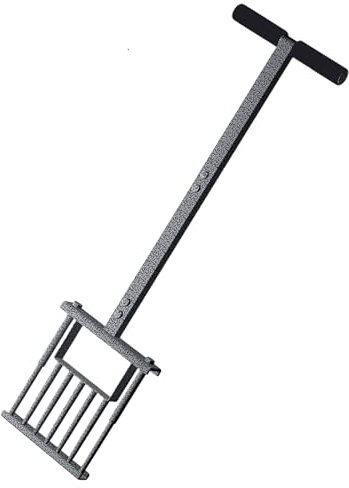 Lawn Aerator, Garden Plugger, 40.55 Inches Manual Coring Spike Plugger Tools, Heavy-Duty Steel Build, Soil Penetrating Spikes, Landscaping Seeding Tool for Care Maintenance