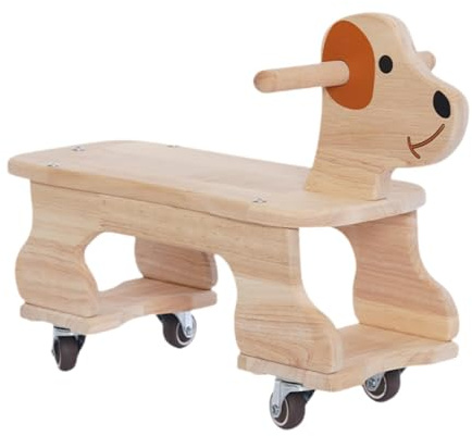 Generic Kleinkinder Holz Push auf Fahrzeug mit Rädern Mehrzweck Komfortable Grip für