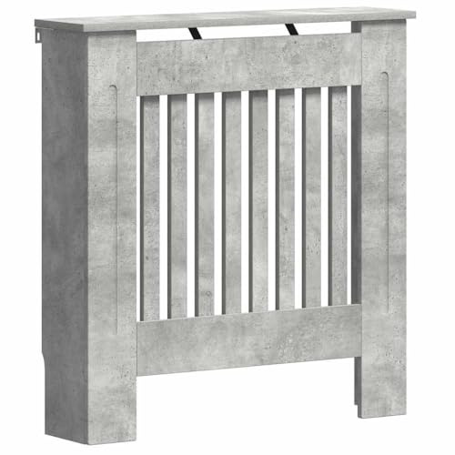 vidaXL Heizkörperabdeckung Betongrau 78 x 19 x 81,5 cm Holzwerkstoff