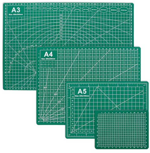 SHRJ Cutting Mats Double Sided 5 Layers Craft Cutting Mat Rotary Cutting Sewing Mat Multi-sized Tabletop Cutting Board for Sewing Hobby Crafts Scrapbooking Fabric Project DIY Artwork