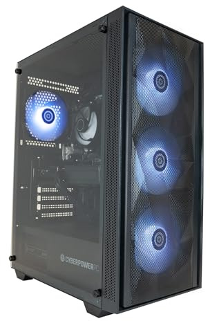 CyberPowerPC Regiment Gaming PC - 450W PSU, with Radeon Graphics, 500GB NVMe SSD, Windows 11, AMD Ryzen 5 8500G