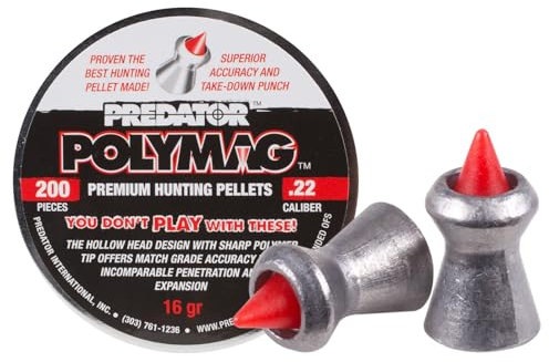 200 Stück JSB Hohlspitz Diabolo PREDATOR POLYMAG, Polymer, Kal. 5,50 mm, 1,030 g