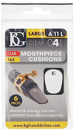 BG GLB A11L 6 Bissplatten, transparent, Größe L, 0,4 mm