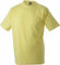James & Nicholson Herren Round-T-Heavy T-Shirt, Gelb (Light-Yellow), X-Large