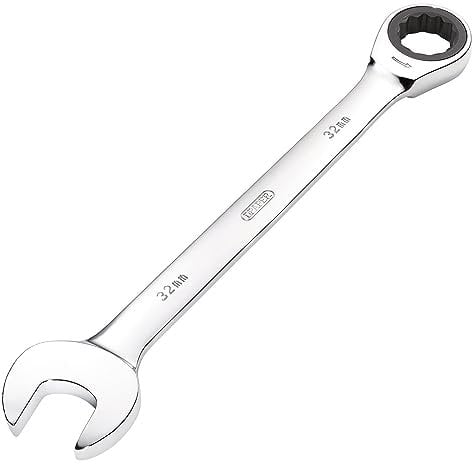 Draper 31027 Hi-Torq Metric Ratcheting Combination Spanner, 32mm