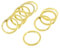 Sourcingmap 10 Pièces Doré 30 mm Diamètre Seul Clé Anneau Porte-Clés