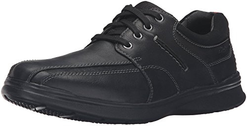 Clarks Men's Cotrell Walk Oxford, Black Oily Leather, 8 UK