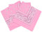 Set 3 bandanas paisley damen und herren rosa