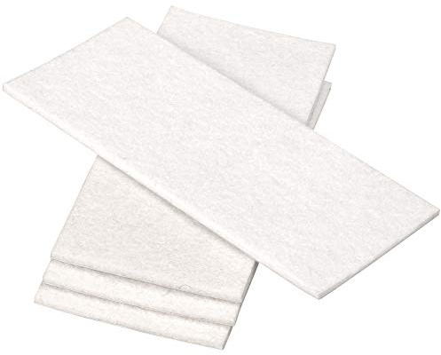 Adsamm® / 4 x Selbstklebende Filzplatten/Weiß / 80x180 mm/Rechteckig/Filzgleiter zum Zuschneiden aus 3.5 mm starkem Filz/Möbel- und Bodengleiter