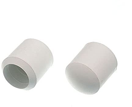 Merriway BH05135 (4 Pcs) Rubber Chair Floor Protector Ferrule Cap End 25mm - Pack of 4 Pieces, White