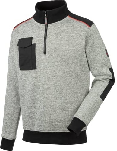 WÜRTH MODYF Fleecetroyer Perseus – Weicher Fleece Pullover mit Stehkragen – perfekt für Handwerk, Werkstatt, Arbeiten im Freien in anthrazit, hellgrau – Größen XS - 4XL