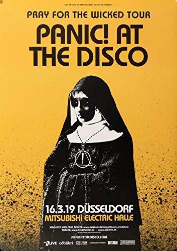 Panic at The Disco - The Wicked, Düsseldorf 2019 » Konzertplakat/Premium Poster | Live Konzert Veranstaltung | DIN A1 «