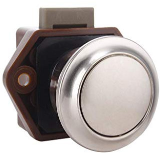 Keyless Push Button Cabinet Latch fit for RV Caravan Motorhome Boat Cupboard (A)