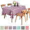 JK Home Tischdecke im Landhausstil, Polyester, rechteckig, 0,9 x 1,4 m, Burgunderrot