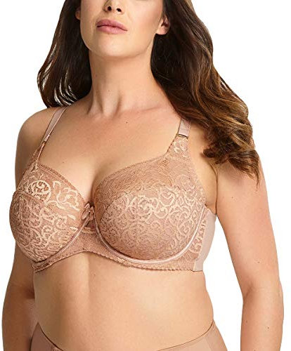 Sculptresse by Panache Women's Estel Full Cup Underwire Bra Coverage, Opaque, Honey, 44GG