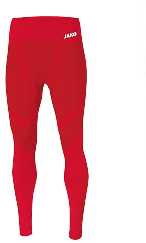 JAKO Kinder Long Tights Comfort 2.0, Sportrot, 3XS