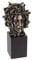 Veronese Design Medusa-Kopf-Figur aus gegossenem Bronzeharz, auf Sockel, Büste, Skulptur, bemalte Akzentkunst