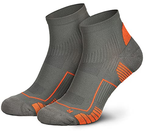 Piarini Laufsocken Herren Kurz 1 Paar - Atmungsaktive Jogging Socken mit MESH Gewebe - Sportsocken mit Anti-Blasen Naht - deine Fitness Socken