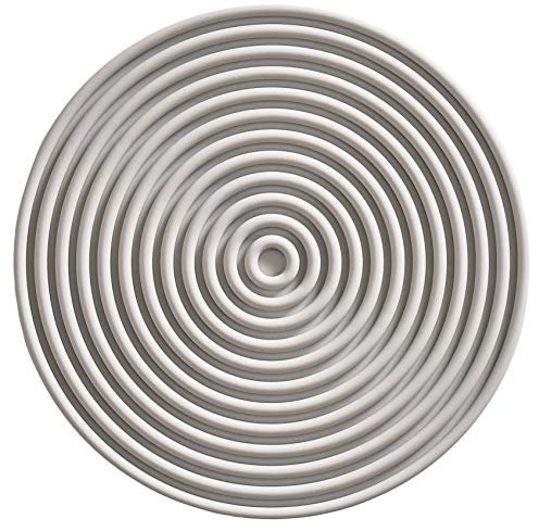 Zone Denmark Rocks Barmatte, rutschfeste Matte für Cocktails, Durchm. 15,5 cm, Warmes Grau