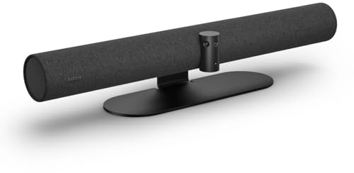 Jabra PanaCast 50 – Intelligent 180° Panoramic-4K Meeting Room Video Camera – Inclusive Video Conferencing Camera with Full Coverage, Easy to Set-Up Wide Angle Webcam with Microphones - Black