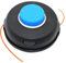 Hexu Cabezal de recortadora T45X de repuesto para Husqvarna 135R, 143R, 153R, 235R, 240R, 250R, 335LS, 335RX, 343R, M12 x 1,75 mm, rosca izquierda, negro y azul