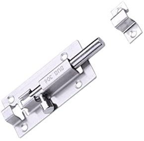 EYCFSJ Riegel Bolzen Für Türschlösser 2Pcs Riegel 304 Edelstahlschloss Brandschutztür Badezimmerfenster Doppelöffnung Anti Diebstahl Oberflächen Türschnalle Klein