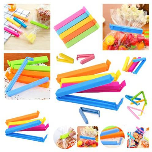 Food Bag Storage Clips Freezer Fridge Sealing Pegs Mixed Sizes Multicolour - 23337C (1 Sample Pc)