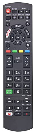 MYHGRC Replacement Panasonic TV Remote Control for All Panasonic TV with NETFLIX Buttons - No Setup Required Panasonic universal remote