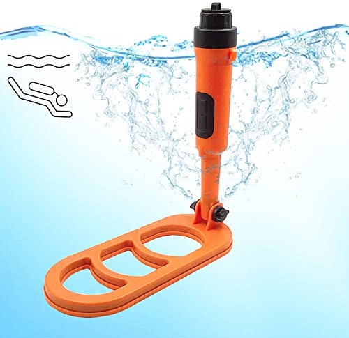 Wasserdichter Tauchen Metalldetektor, zusammenklappbar, Pulsspule, Pulssucher, Erkennung (Orange)