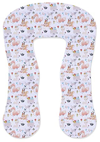 Amilian Kissenbezug, Bezug; Stillkissenbezug für Lagerungskissen, Stillkissen, Seitenschläferkissen, Pregnancy Pillow; Pillow Cover; Ersatzbezug; waschbar und abnehmbar; Größe ca. 330cm
